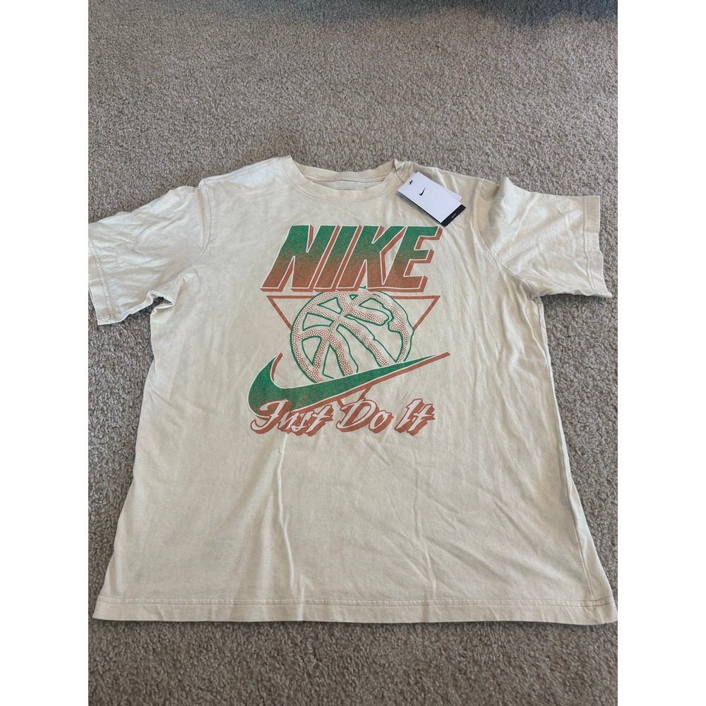 Nike Green and Orange‎ Basketball T-Shirt- M